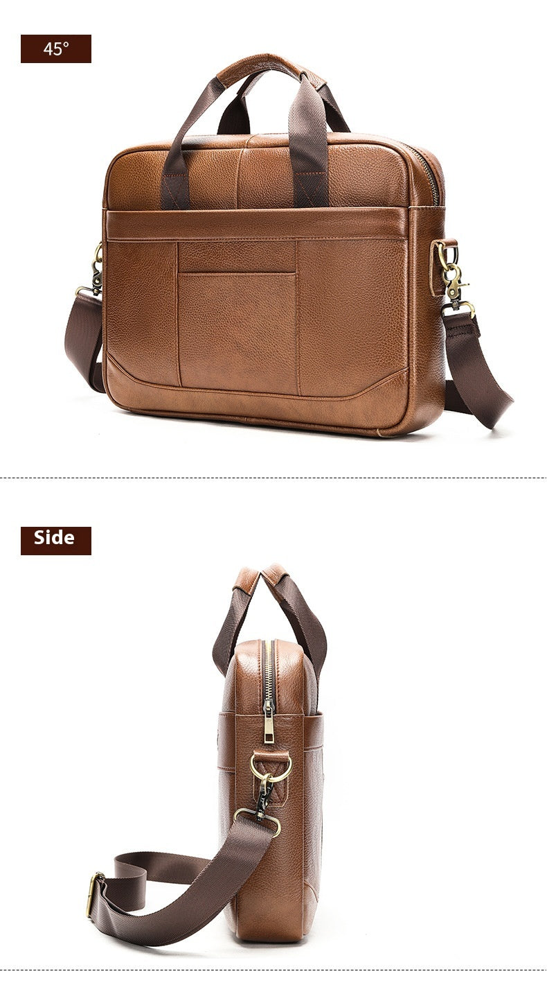 Men’s Leather Document & Laptop Bag