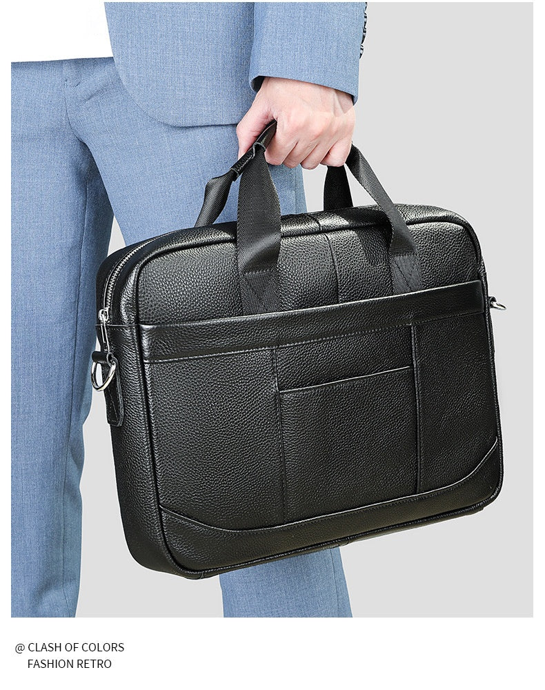 Men’s Leather Document & Laptop Bag