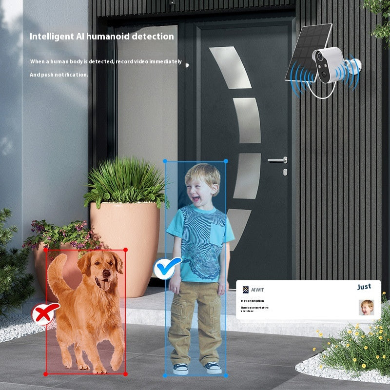 4G Wireless Solar‑Powered Low‑Power Battery Camera – Household Outdoor Monitoring System