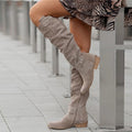 Women’s Side Zipper Burning Flower High Boots
