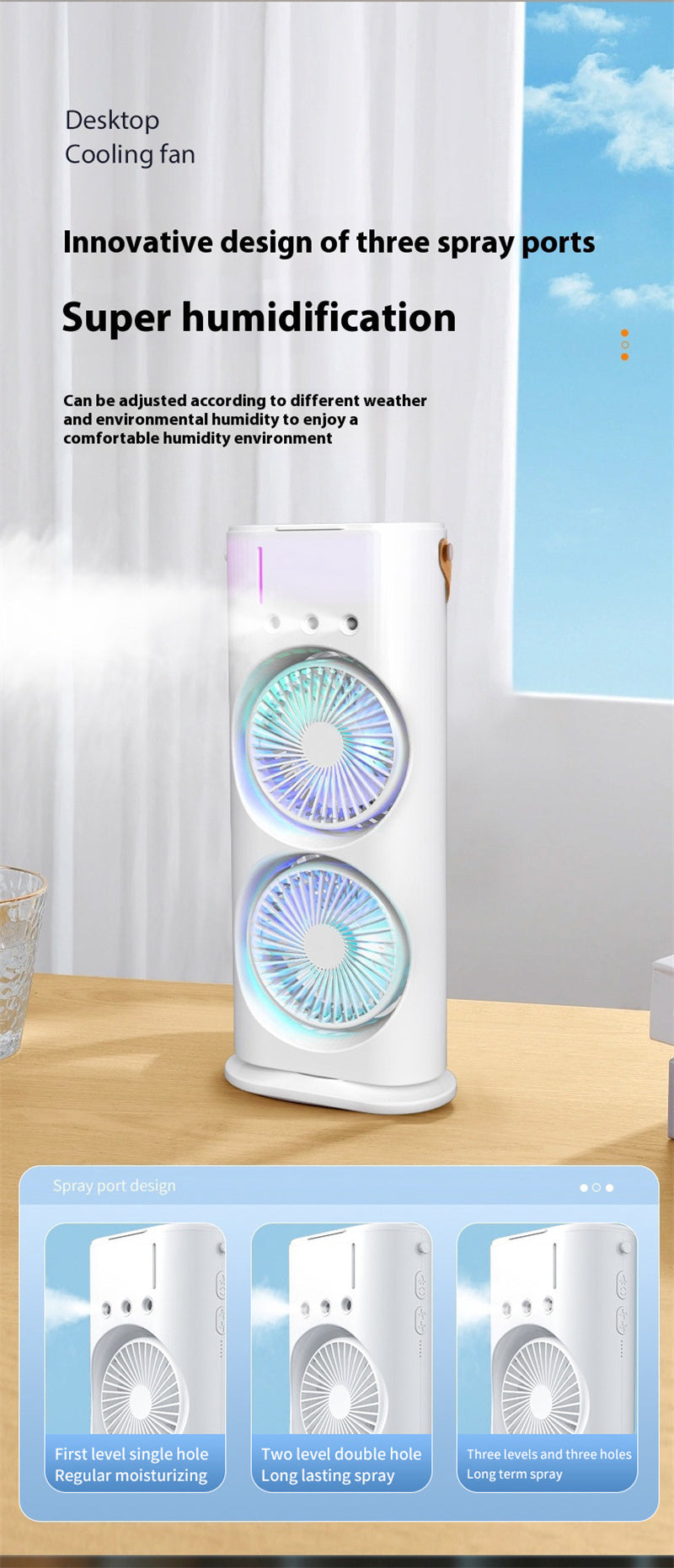 Double-Ended Spray Fan