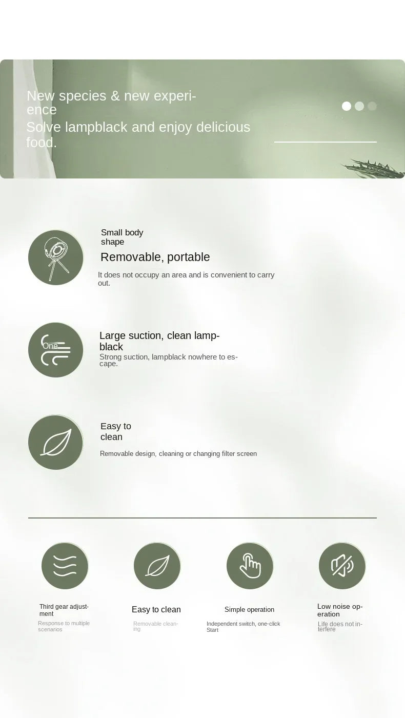 Portable Desktop Exhaust Fan