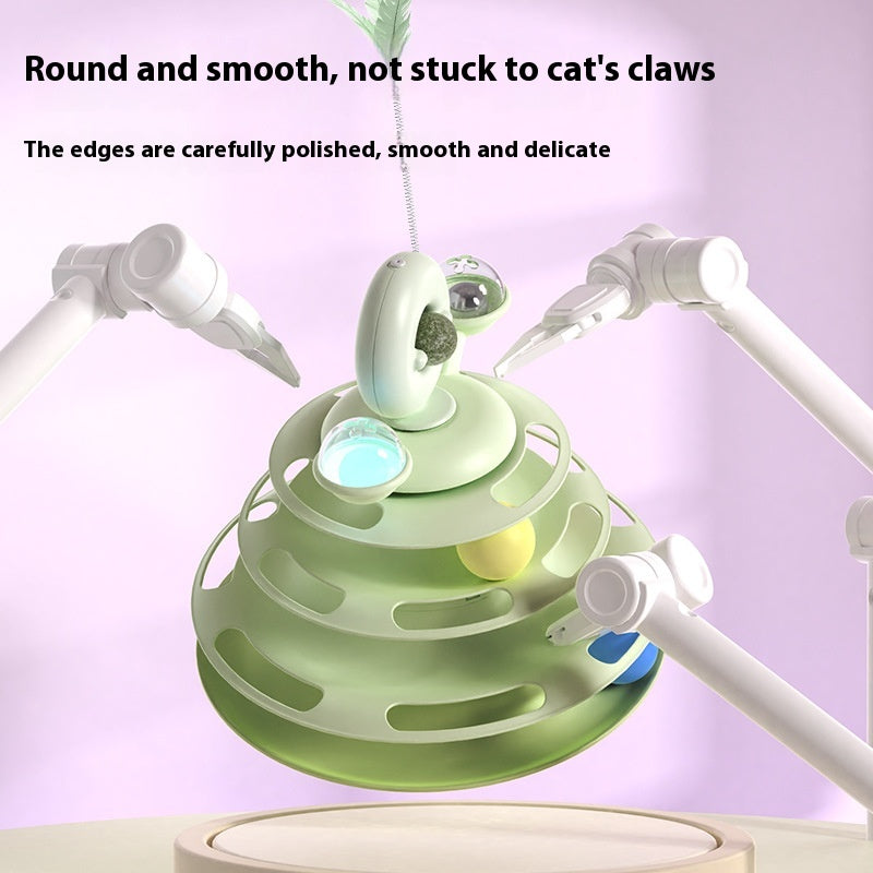 4-Levels Cat Toy Tower