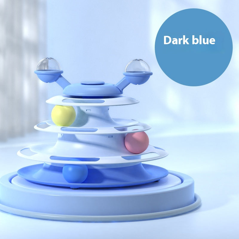 4-Levels Cat Toy Tower