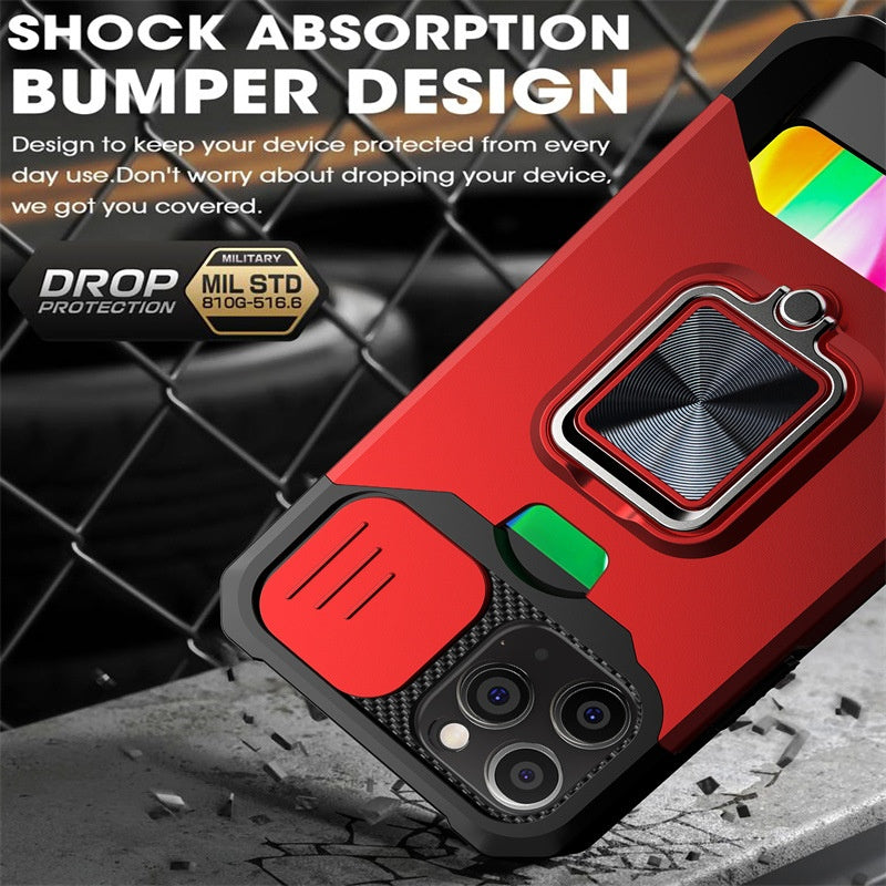 Sliding Window Card Insert Phone Case
