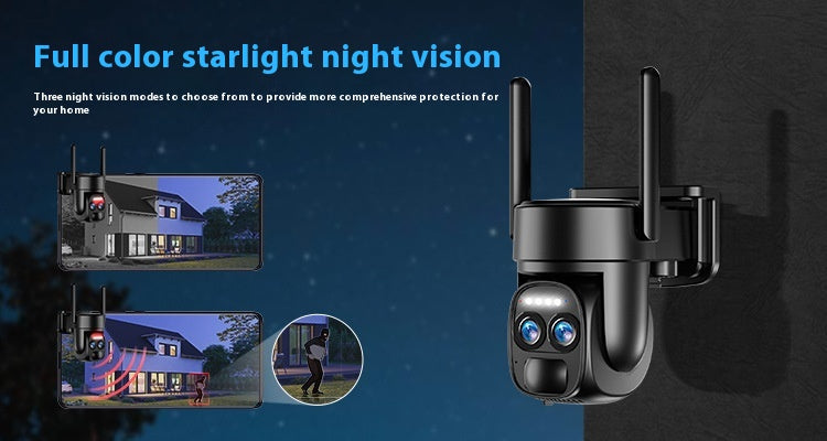 Solar-Powered 8X Zoom Surveillance Camera