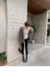 Women’s Off-White Elastic High-Heeled Boots