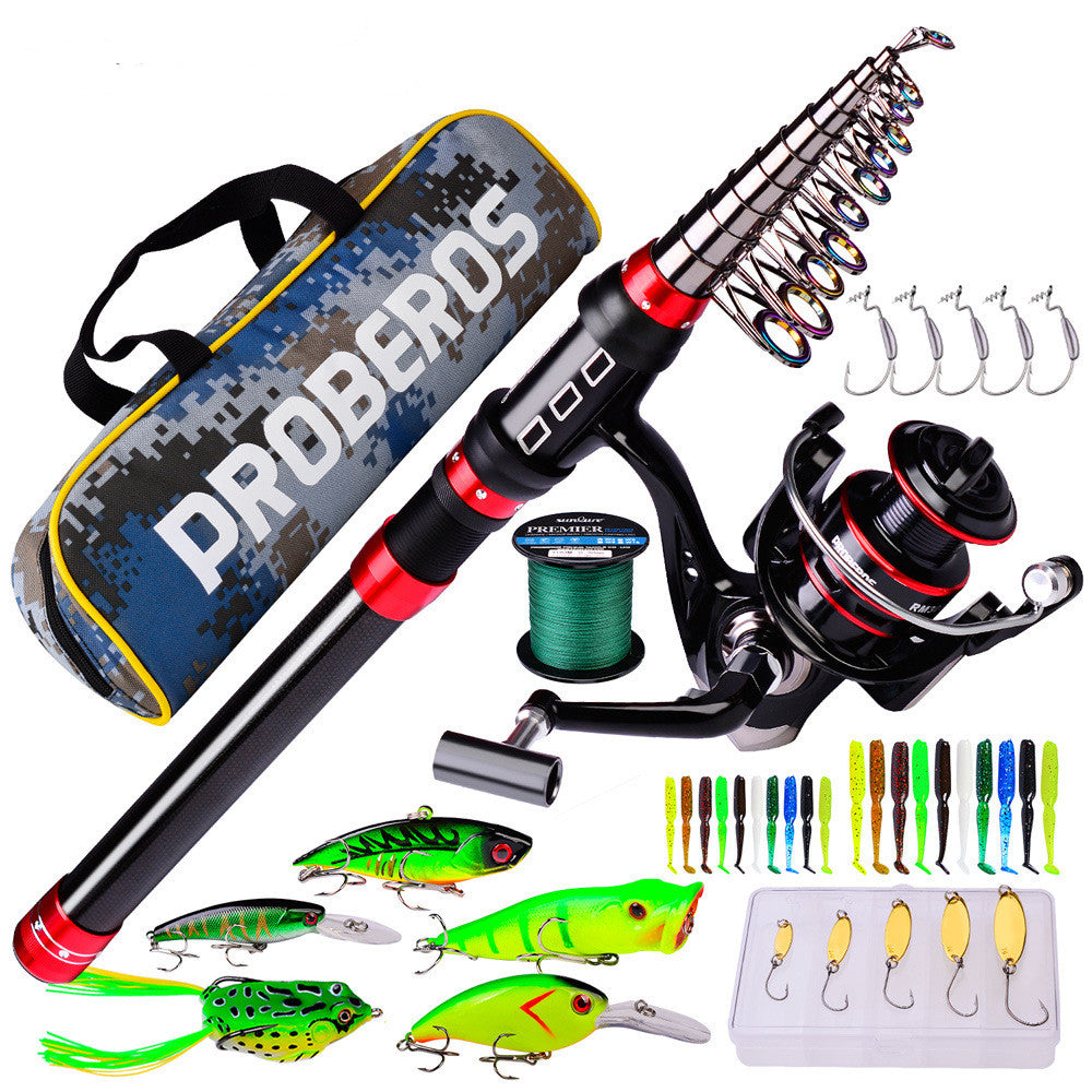 Long Cast Rod Fishing Reel Combination Set