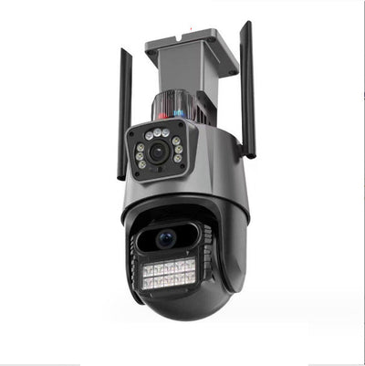 6‑Million‑Pixel Wireless PTZ Camera – Dual‑Lens Ball Machine with Night Vision & Smart Tracking