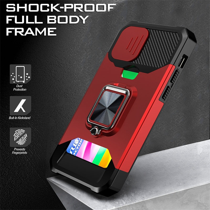 Sliding Window Card Insert Phone Case