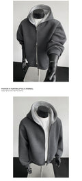 Casual Cropped Cardigan Hoodie – Stylish Comfort for All Seasons