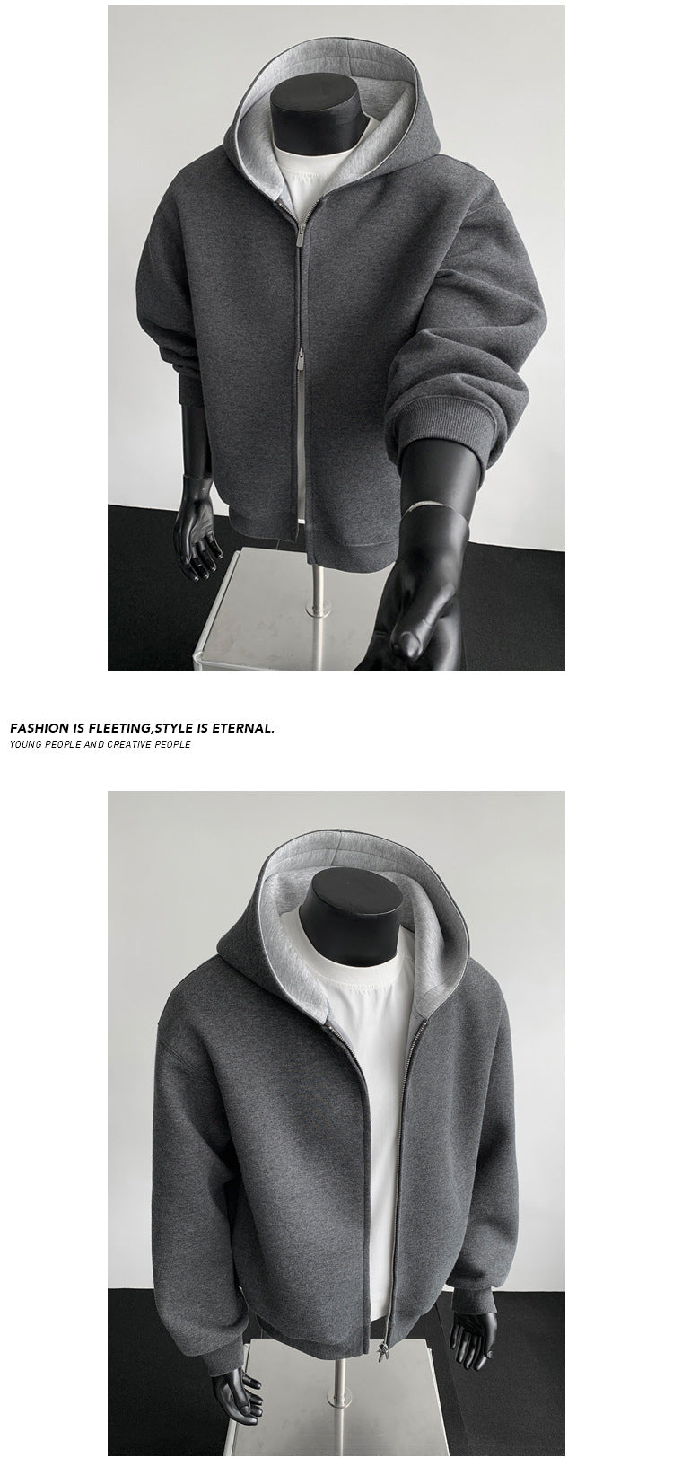 Casual Cropped Cardigan Hoodie – Stylish Comfort for All Seasons