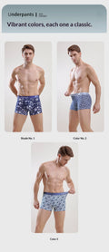 Men’s All-Cotton Boxer Briefs – Printed Design for Comfort & Style