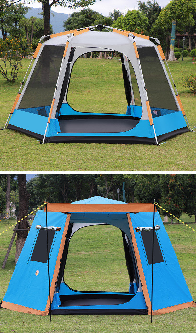 Outdoor Fully Automatic Camping Tent– 3 to 6 Person Waterproof Family Shelter