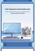 Panoramic Glass 360° Water‑Cooled Desktop Computer Host