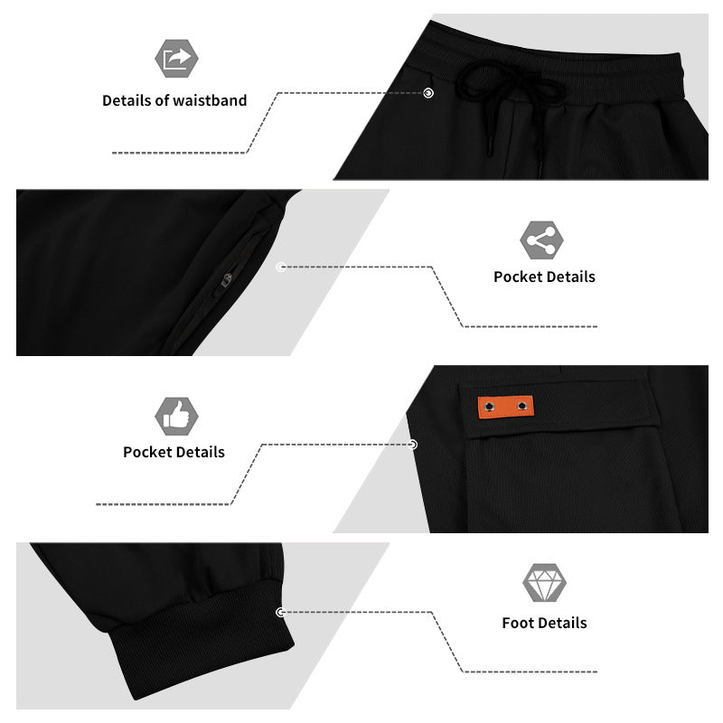 Men’s Loose-Fit Casual Outdoor Work Shorts – Comfortable Sportswear Essential