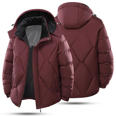 New Winter Men’s Detachable Hood Cotton-Padded Coat