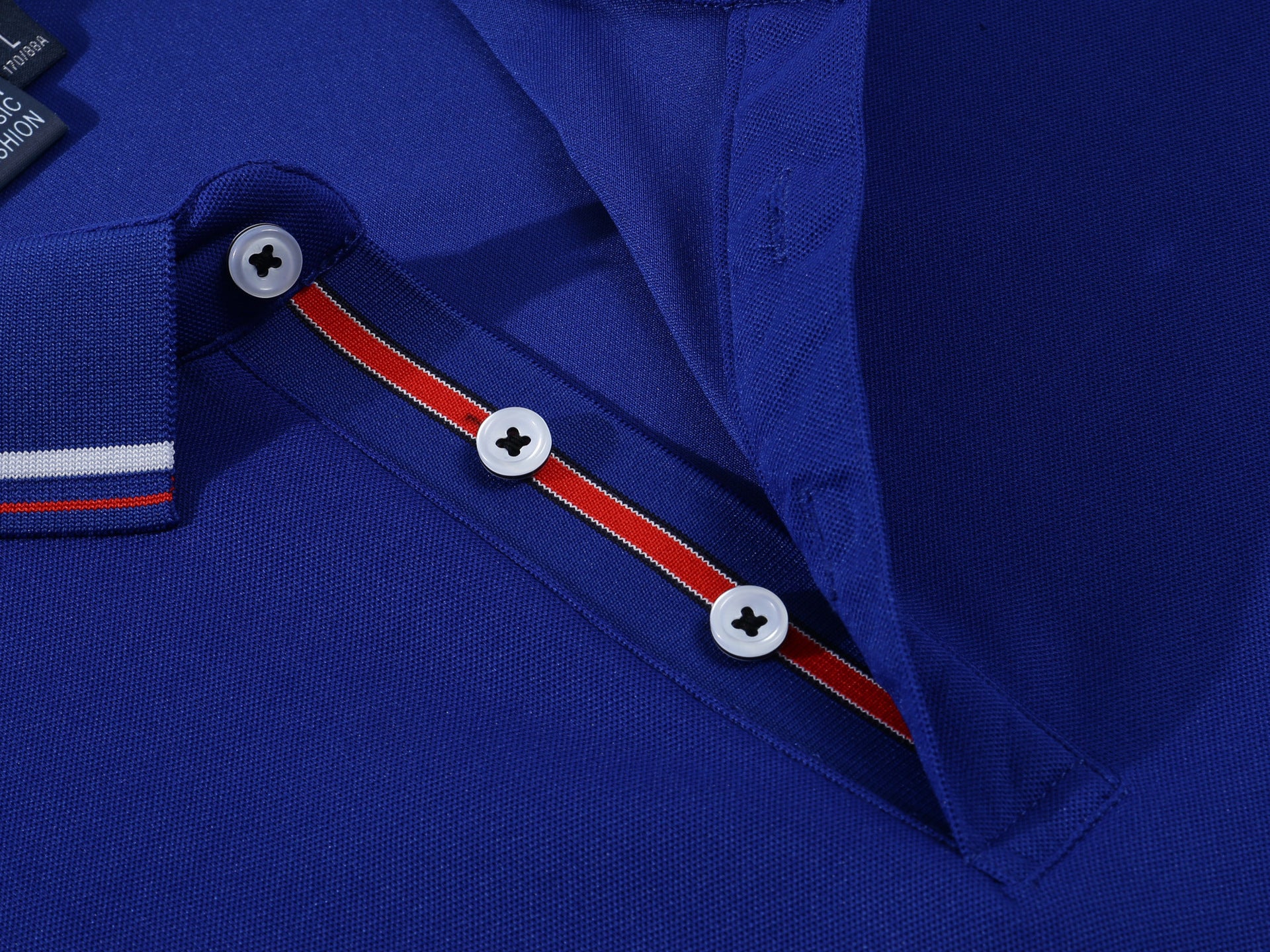 Solid Color Men’s Polo Shirt – Stand-Up Collar & Short Sleeves