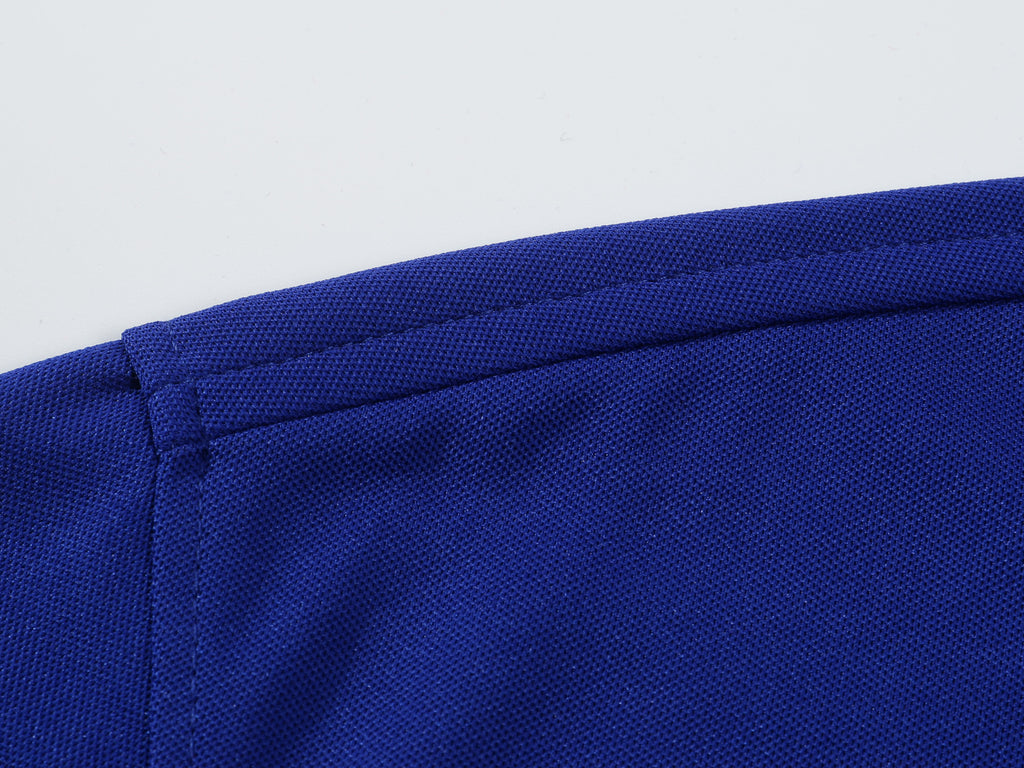 Solid Color Men’s Polo Shirt – Stand-Up Collar & Short Sleeves