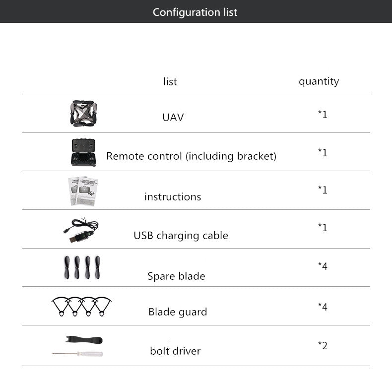 Folding Mini UAV Drone