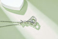 Luxury Moissanite Necklace – Plated Pendant, Refined Light Luxury Jewelry
