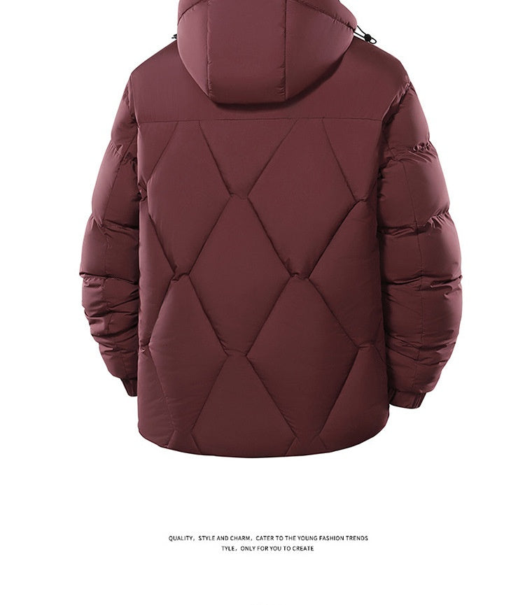 New Winter Men’s Detachable Hood Cotton-Padded Coat