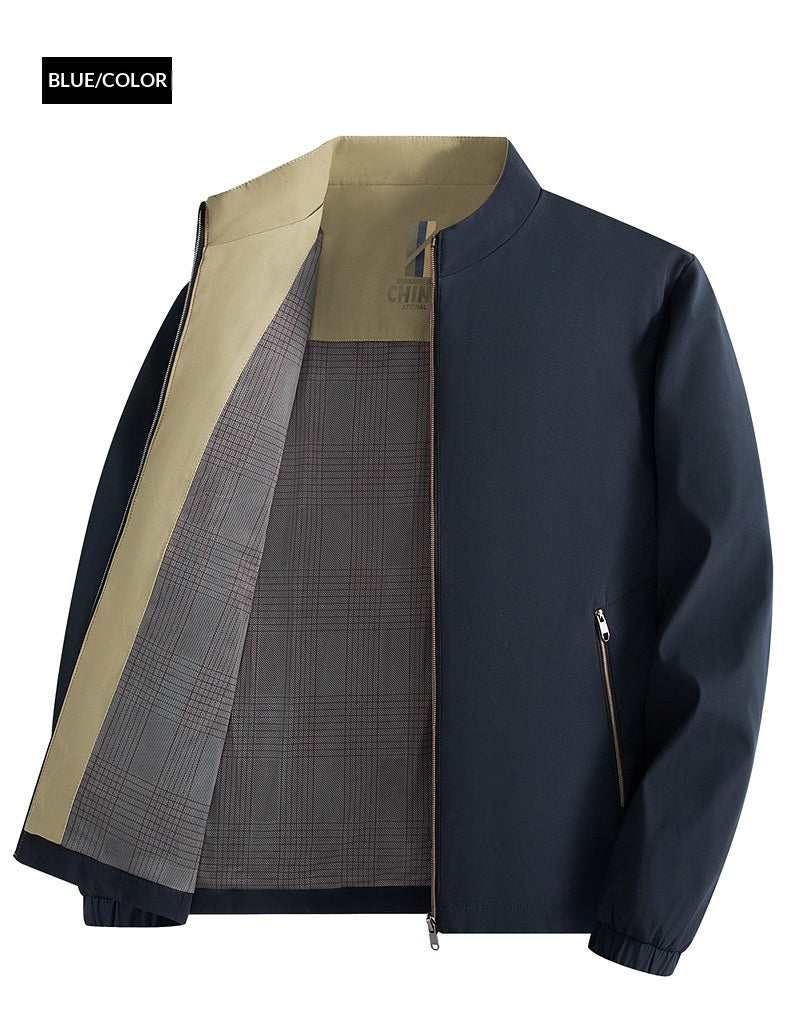 Versatile Casual Stand-Collar Jacket