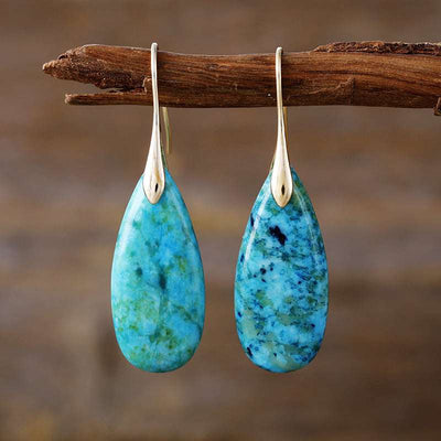 Light Luxury Teardrop Phoenix Stone Earrings