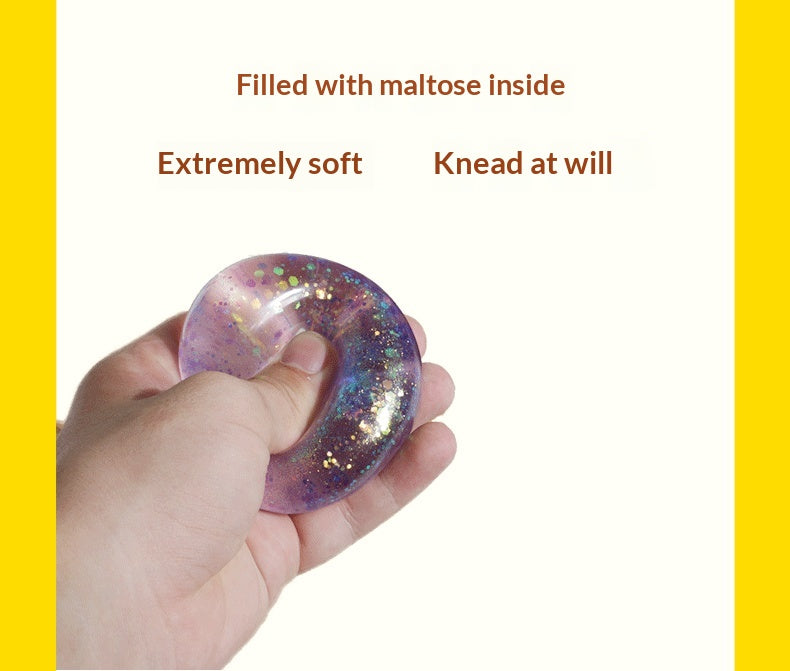 Golden Powder Maltose Ball – Soft Stress‑Relief Squeeze Toy for Relaxation & Sensory Play