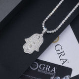 Luxury Moissanite Necklace – Plated Pendant, Timeless Light Luxury Jewelry