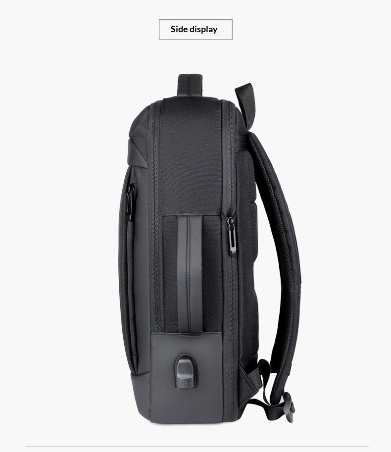 Multi-Functional Black Laptop Backpack