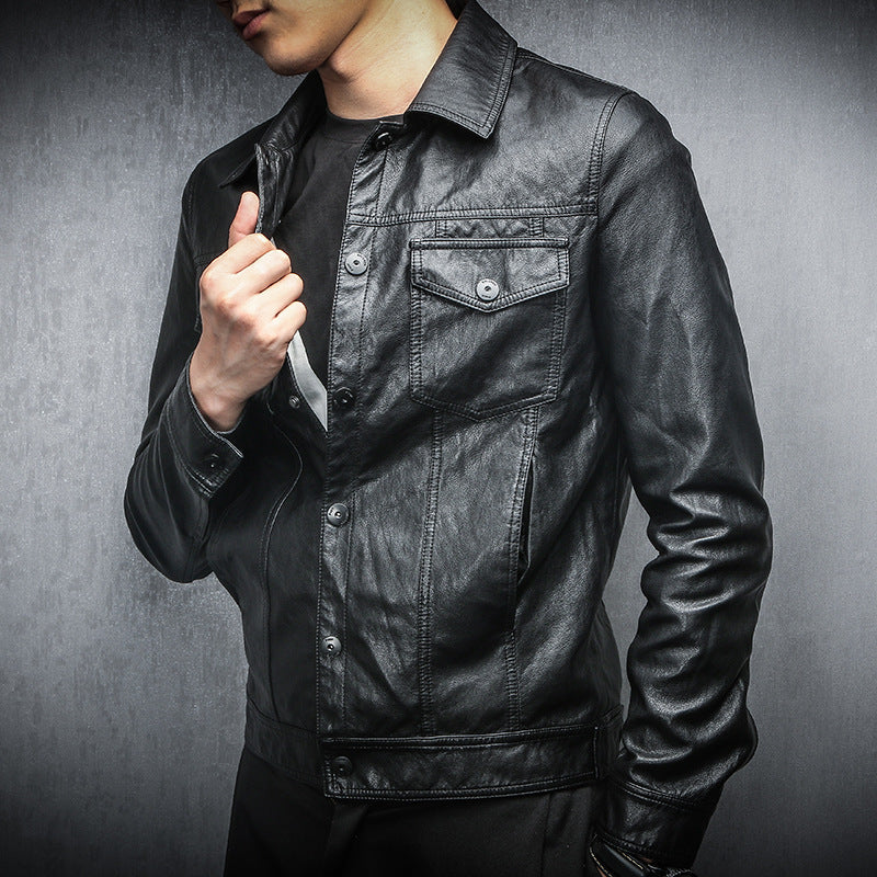 Men’s Korean-Style Biker Jacket