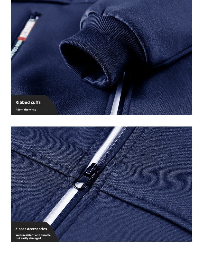 Men’s Thickened Winter Outdoor Lambswool Jacket – Extra Warm & Durable