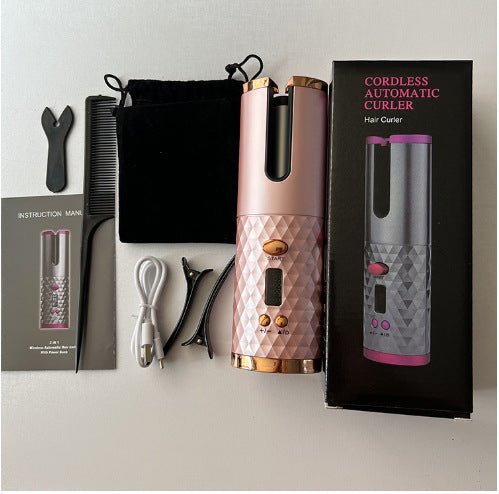 USB-Powered Wireless Automatic Curler – Effortless Styling Anywhere