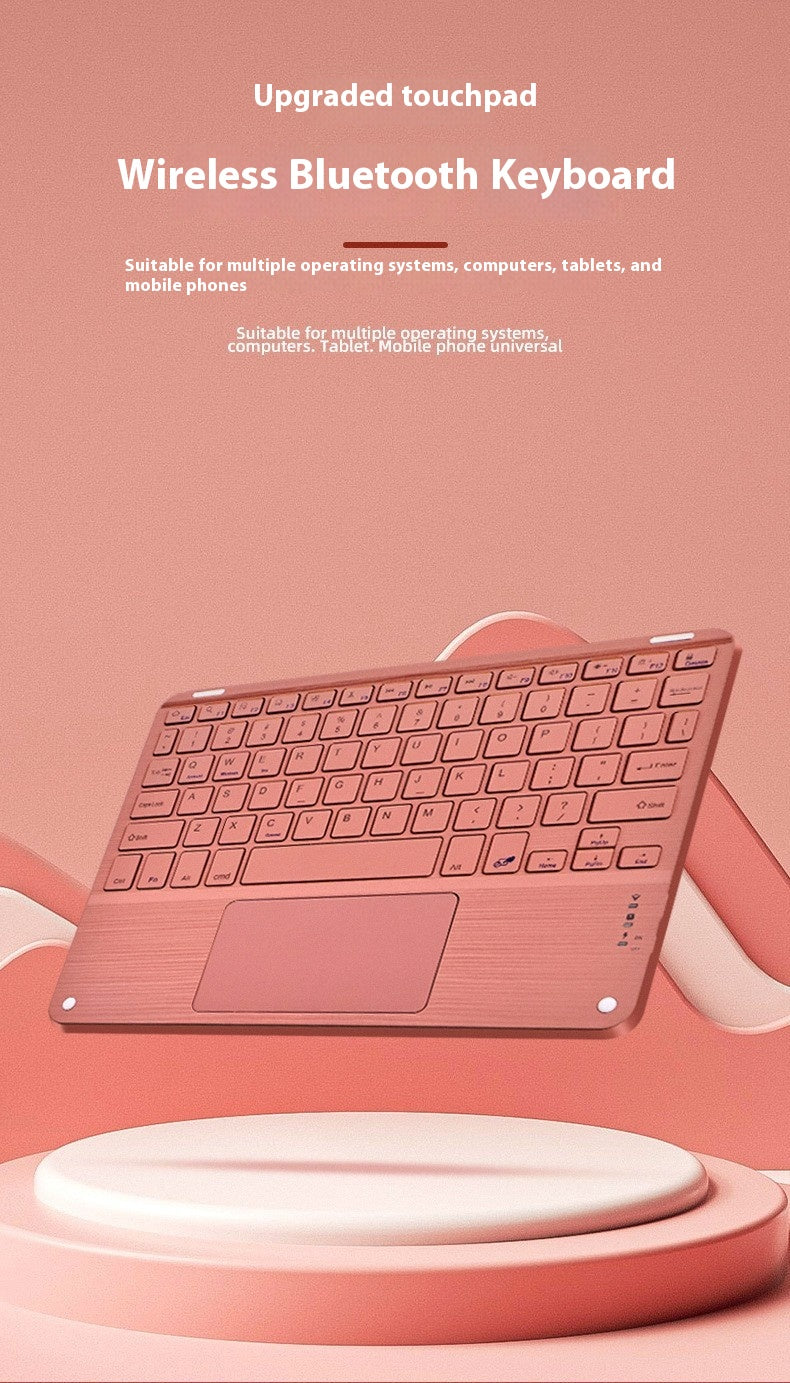 Square Hat Touch Bluetooth Wireless Charging Keyboard