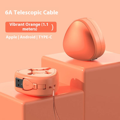 Triangular Telescopic 3-in-1 Charging Cable