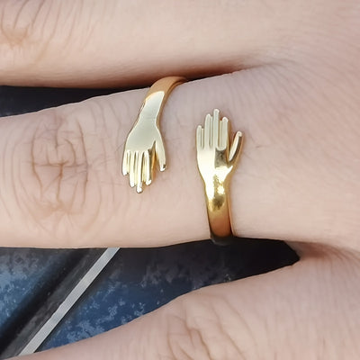 Personalized Hug Ring – Adjustable, Versatile Jewelry for Daily Wear & Special Occasions