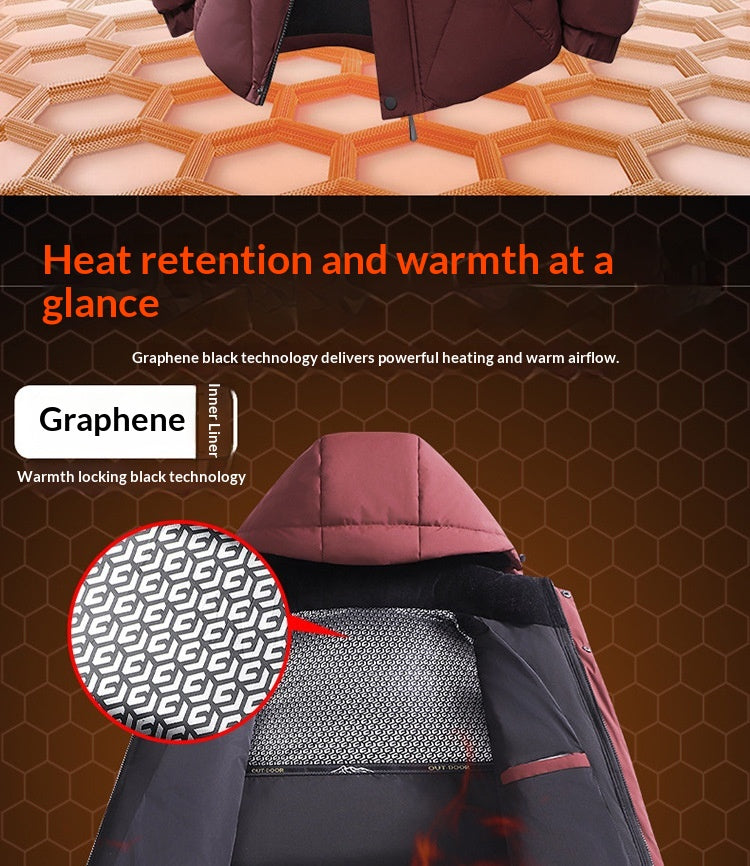 New Winter Men’s Detachable Hood Cotton-Padded Coat