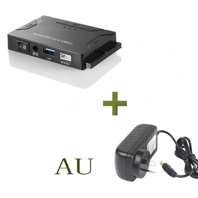 3‑in‑1 Desktop Hard Drive Adapter – Compatible with 2.5” & 3.5” HDD/SSD