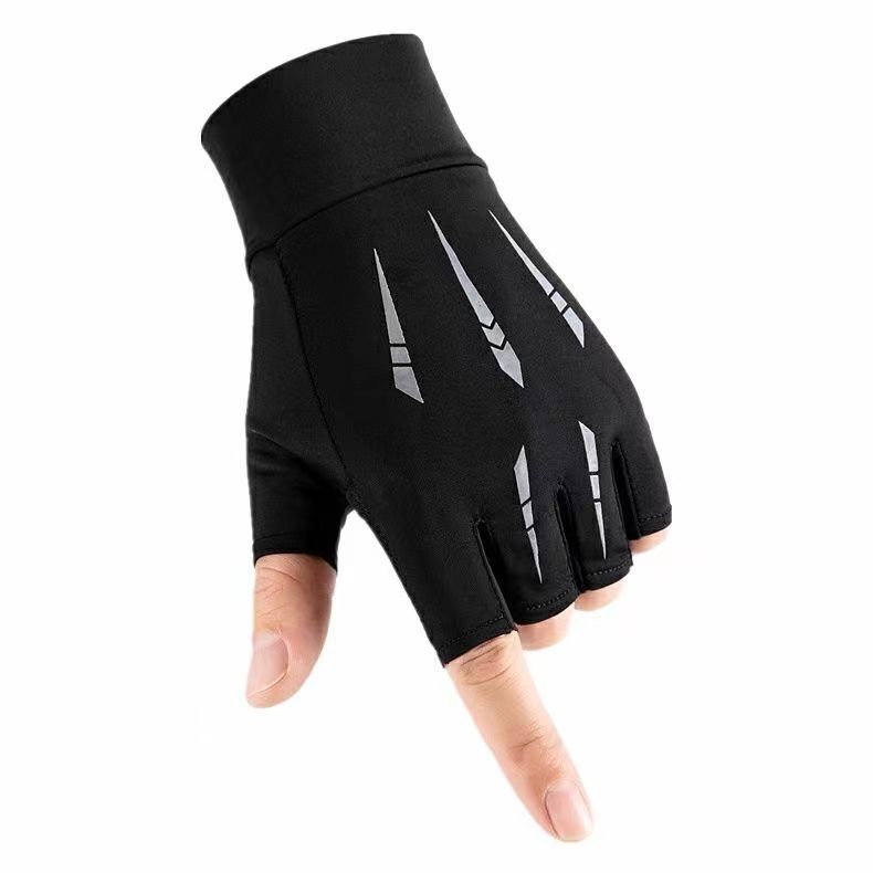 Ice Silk Half-Finger Sports Gloves