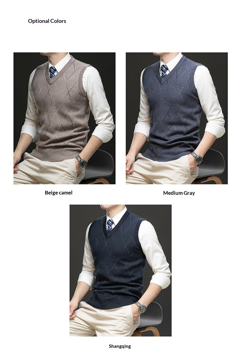 Men’s Sleeveless Knitted Vest
