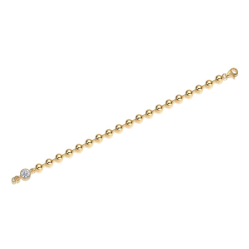 1 Carat Moissanite Silver Bracelet