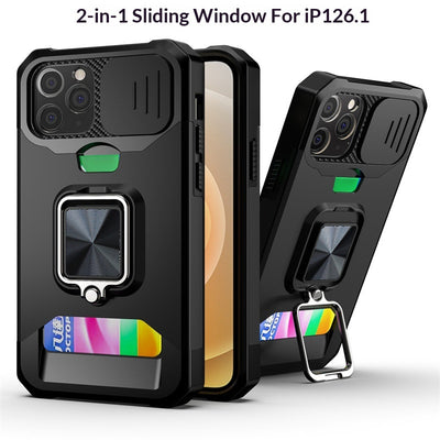 Sliding Window Card Insert Phone Case