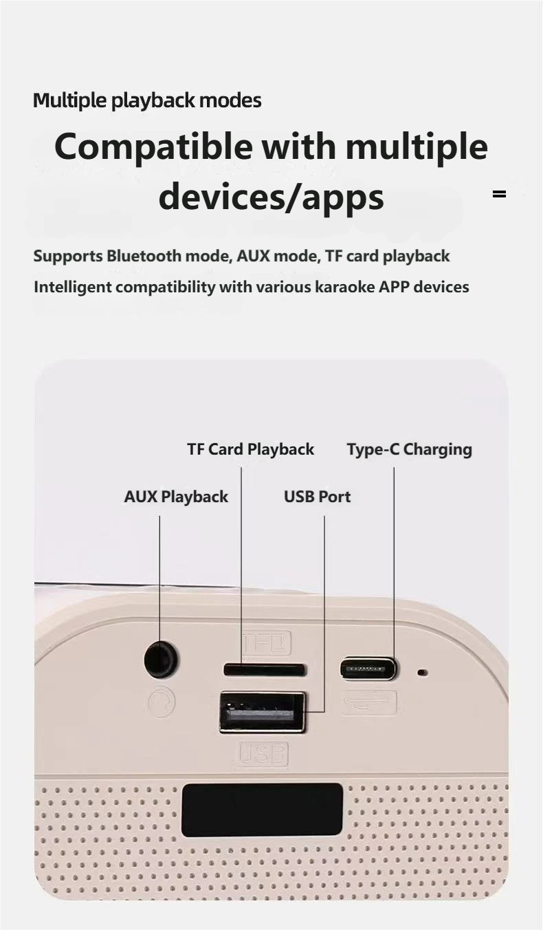 K12 Portable KTV Bluetooth Speaker Set