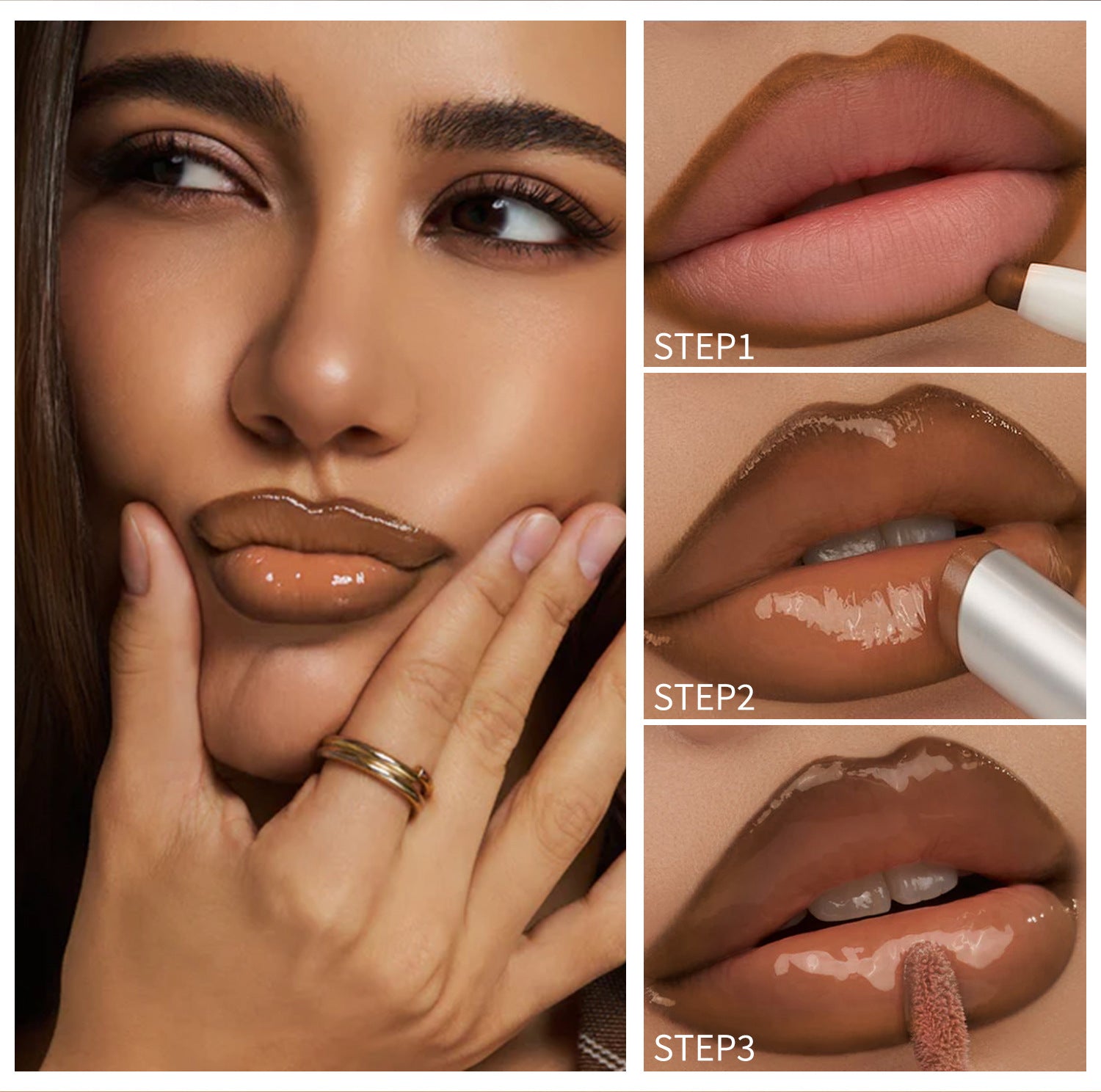 Makeup Set – Precision Eyeliner & Dewy Lip Gloss Duo