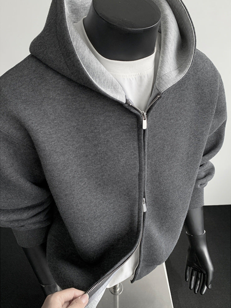 Casual Cropped Cardigan Hoodie – Stylish Comfort for All Seasons