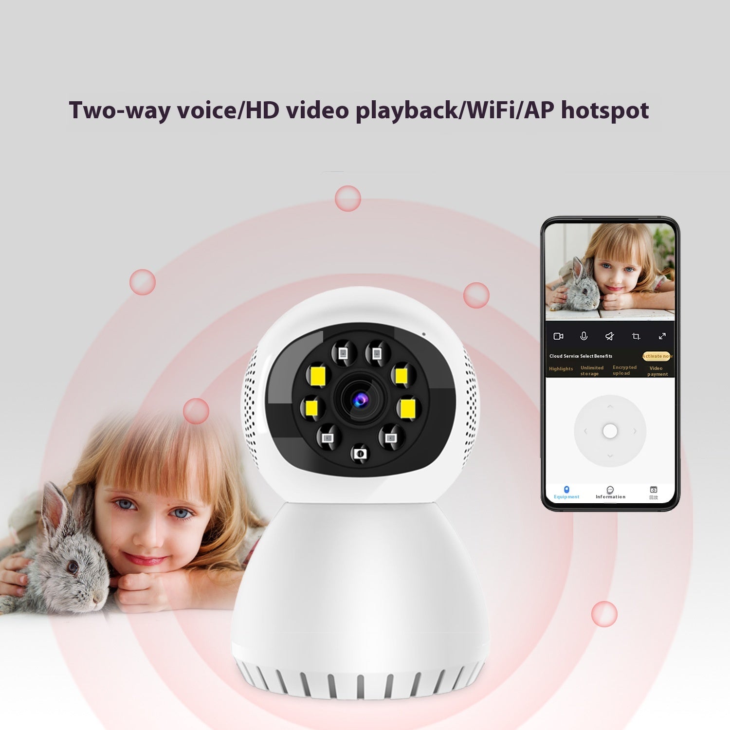 Dual-Frequency Wireless Monitor Camera