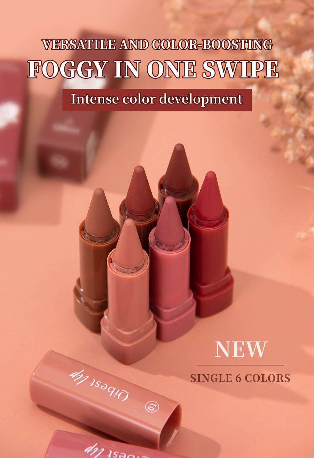 Matte Twist‑Up Lipstick