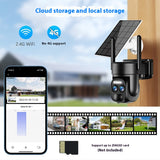 Solar-Powered 8X Zoom Surveillance Camera