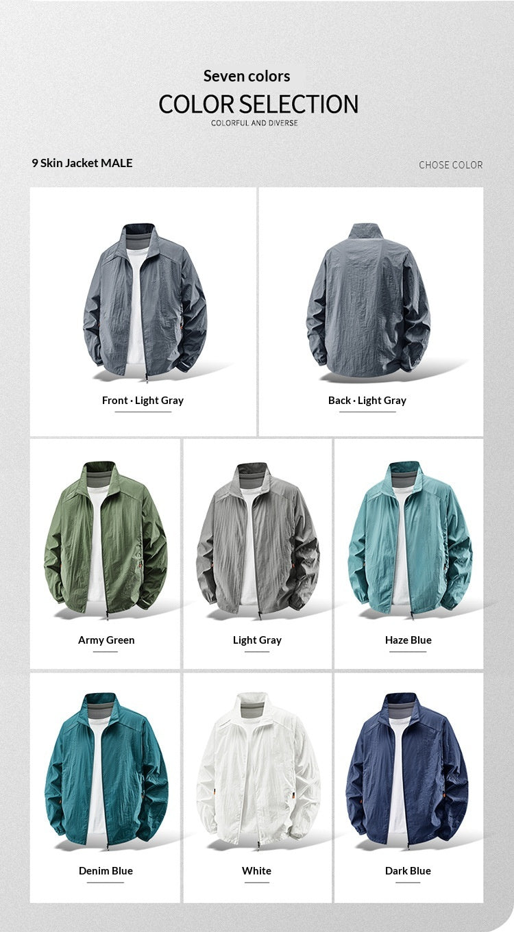 Men’s Lightweight Casual Large-Size Sun Protective Jacket